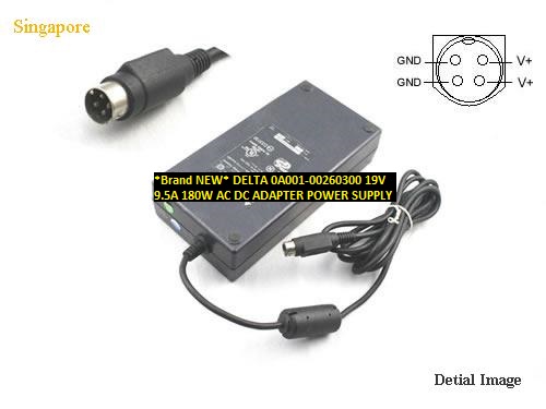 *Brand NEW* 0A001-00260300 DELTA 19V 9.5A 180W AC DC ADAPTER POWER SUPPLY